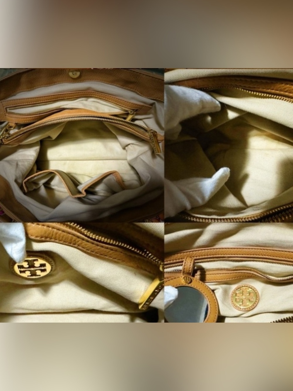 Vintage Tory Burch Mustard Leather Tote with Charm shoulder bag - Picture 9 of 15